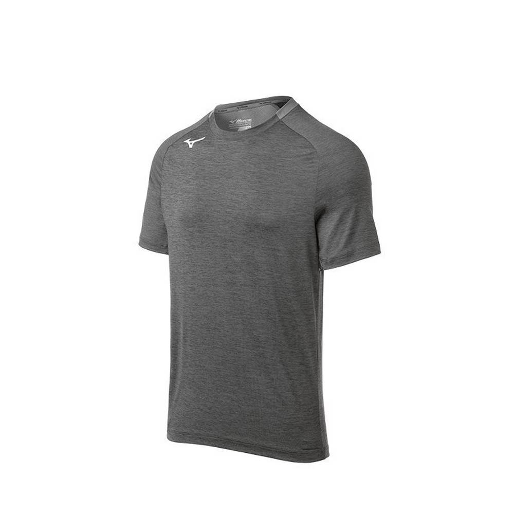 Camisetas Mizuno Alpha Short Sleeve Hombre Gris Baratas GPKY-51602